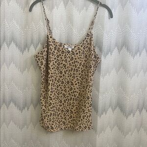 Nine West Tan Leopard Print Cami Top